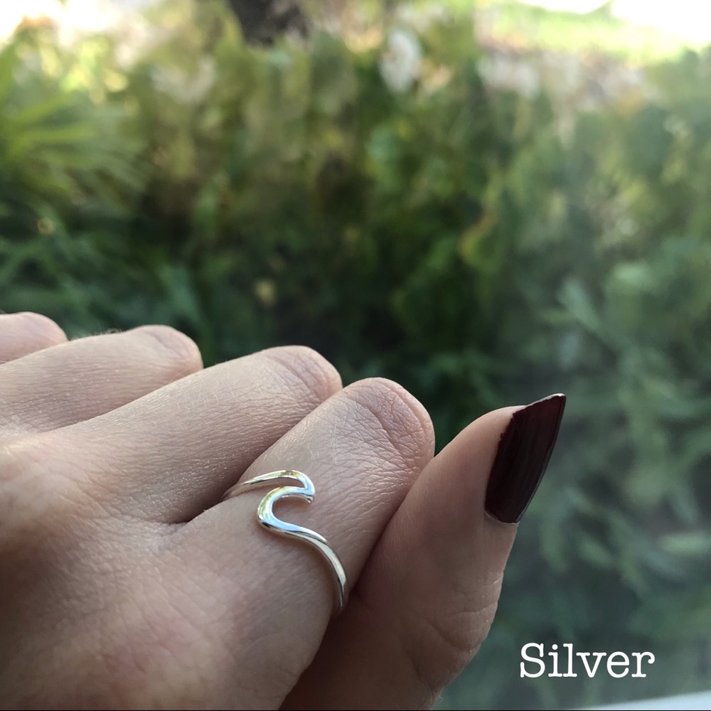 ☀️New Wave Ring in Silver, Gold and Rose Gold - Picture 6 of 6